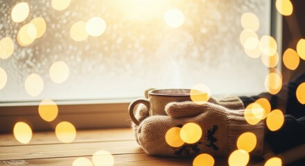 Cozy Winter Warmth Cozy Beverage Gentle Light
