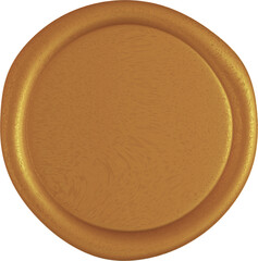 Gold wax seal vector high resolution for premium certification, letter, invitation, luxurious 3D
