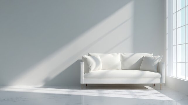 26. living room with minimalist furniture and natural light, cool modern vibe, gentle key and fill light, minimal composition, ideal for online ads