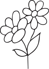 Daisies Tattoo Stencil T-shirt Print