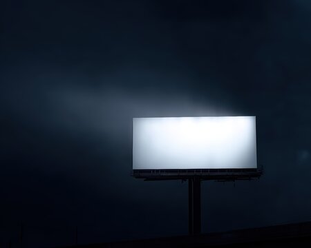 17. blank billboard in urban setting at dusk, modern vibe, dramatic key light, clean background for typography, ideal for commercial use