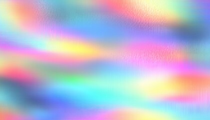 Abstract Pastel Holographic Blurred Grainy Gradient Art: A Digital Pattern With Soft Noise Effect, Lo-Fi Multi Vintage Retro Vibes.