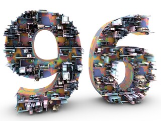 Zahl sechs&shy;und&shy;neunzig technisch