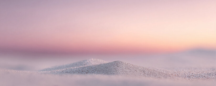 Minimalist landscape with soft, warm sky and sand dunes. Serene, dreamlike feel. Ideal for relaxation, mindfulness, or travelthemed projects. Evokes peace and simplicity.