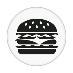 vector illustration of a hamburger