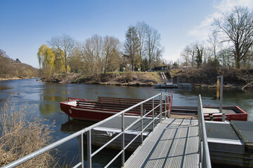 Fähre am Blütengrund in Naumburg, Sachsen Anhalt, Deutschland
