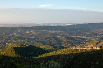 Forested Hills Stretching Toward Distant Valley