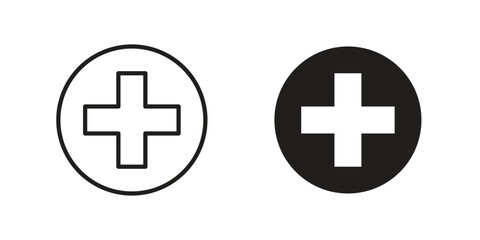 Fototapeta premium Add icon concept vector illustration. logotype icon designs