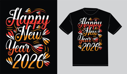 Print ready typography t-shirt design 2026