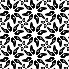  Abstract texture for fabric print, clotht,card, table cloth,tapestry, furniture, banner, cover, invitation, decoration, wrapping.Seamless repeating pattern. Black and white color.