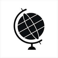 global icons. simple solid vector