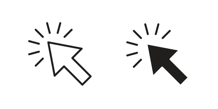 Cursor icon concept vector illustration. logotype icon designs
