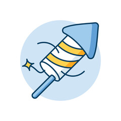 Firecracker icon clean and modern vector illustration