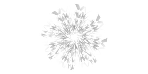 Vector illustration of a blue silver flower decoration on a Christmas tree branch with snow and frost