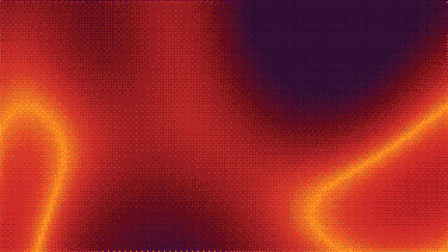 Red gradient vector pixel art background, abstract dotted pixelated pattern aesthetic y2k retro squared grainy wallpaper