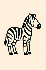 Obraz premium zebra vector illustration