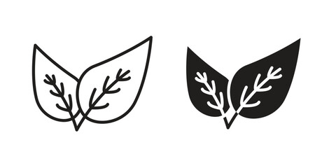Fototapeta premium Leaf icon concept vector illustration. logotype icon designs