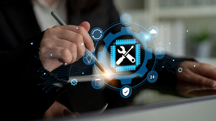 Global IT support and technical maintenance services. Providing solutions for system maintenance, ensuring business continuity with reliable 24 7 IT support. Motif