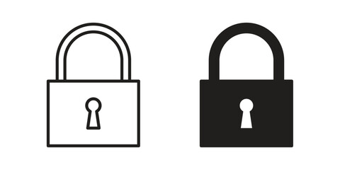Lock icon concept vector illustration. logotype icon designs