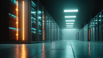 Luminous 5g network hub in data center infrastructure