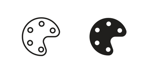 Palette icon concept vector illustration. logotype icon designs