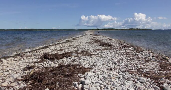 Beautiful Landscape scenery at S&auml;&auml;retirp, Kassari k&uuml;la, Hiiumaa vald, Hiiu maakond, Estonia. This unusual name marks the location of a unique headland.