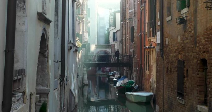 Wintertime, secret side of Venicewhere tourists usually don't visit, Venice, Italy