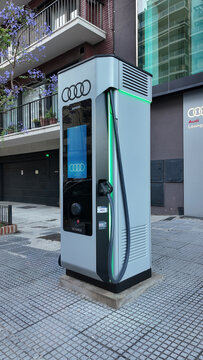 Electric Vehicle Charging Station Modern Sustainable Energy Buenos Aires