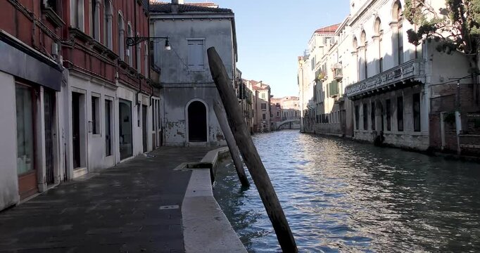 Wintertime, secret side of Venicewhere tourists usually don't visit, Venice, Italy