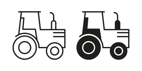 Tractor icon concept vector illustration. logotype icon designs