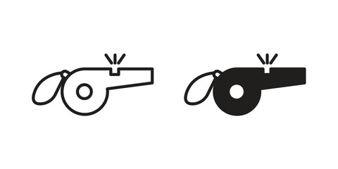 Whistle icon concept vector illustration. logotype icon designs