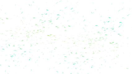 Abstract shimmering dust particles and glitter scattered on a dark background isolated on transparent background