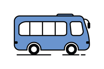 Bus icon vector. bus sign and symbol. bus vector illustration for web design, isolated on white background.