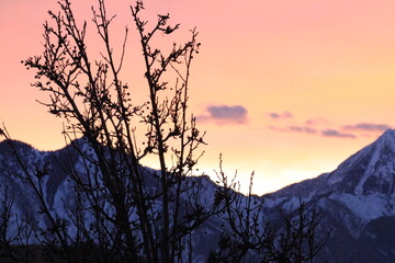 Obraz premium Lone Peak Sunrise