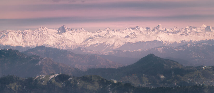 sunrise over the mountains