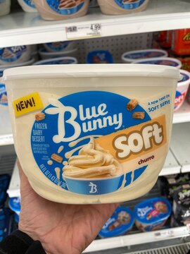 Grocery store Blue Bunny ice cream Churo