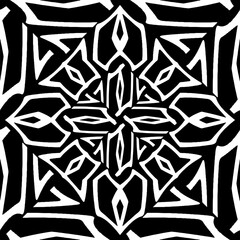  Abstract texture for fabric print, clotht,card, table cloth,tapestry, furniture, banner, cover, invitation, decoration, wrapping.Seamless repeating pattern. Black and white color.