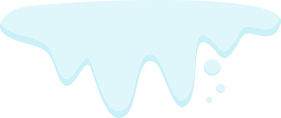 Illustration of snow drip