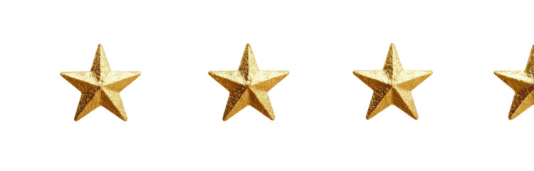 Three golden stars on a black background (1)