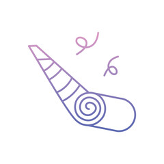 Party Horn icon clean and modern vector illustration