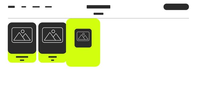 Streetwear Fashion UI Animation &ndash; Black Urban Web Design Shapes