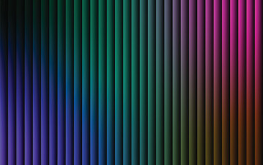 Obraz premium Abstract vertical lines with a gradient of vibrant colors from purple to green and pink