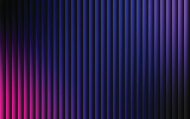 Obraz premium Abstract vertical stripes of deep blue purple and pink gradient light show