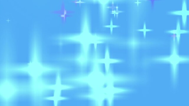 Blue star painting. An idea for an animated banner, splash screen, advertisement or advertisement