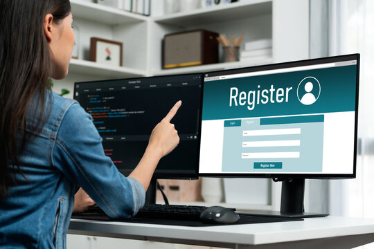 Online registration form for brisk form filling on the internet website