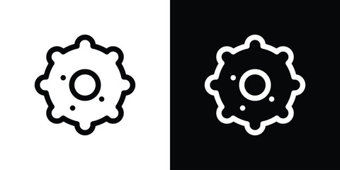 Microorganism icon. Outline symbol for Website UI