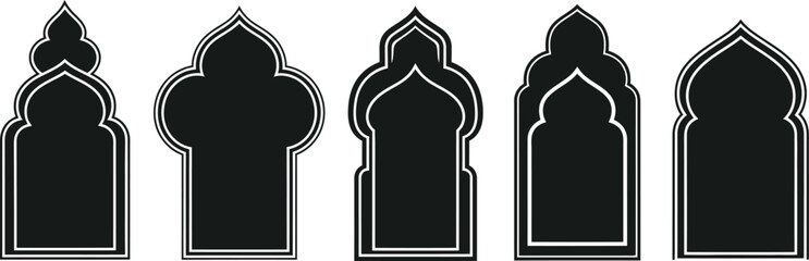 Business team silhouette vector image for corporate leadership and teamwork presentation design asset