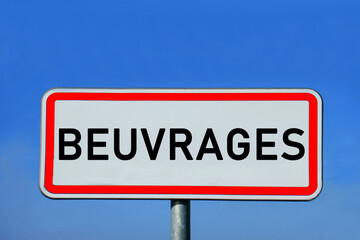 Ortsschild Beuvrages