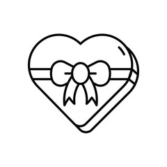 Heart Gift vector icon