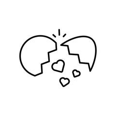 Cracked Egg vector icon